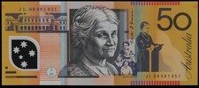 AUSTRALIA $50 Stevens-Henry (20)08. UNC. R-521b cat $110.