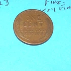 1923 S  WHEAT CENT   FINE - VERY FINE  # 3