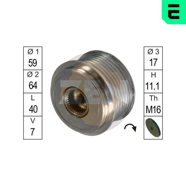 Era Generatorfreilauf ZN5431 FüR Renault Nissan Movano Opel X70 Bus Dti UD0 UD4-image