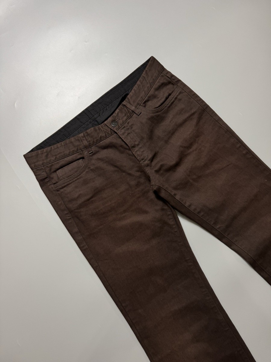Prada Womens Flared Pants Brown Size 28 Bootcut Designer Trousers View 3