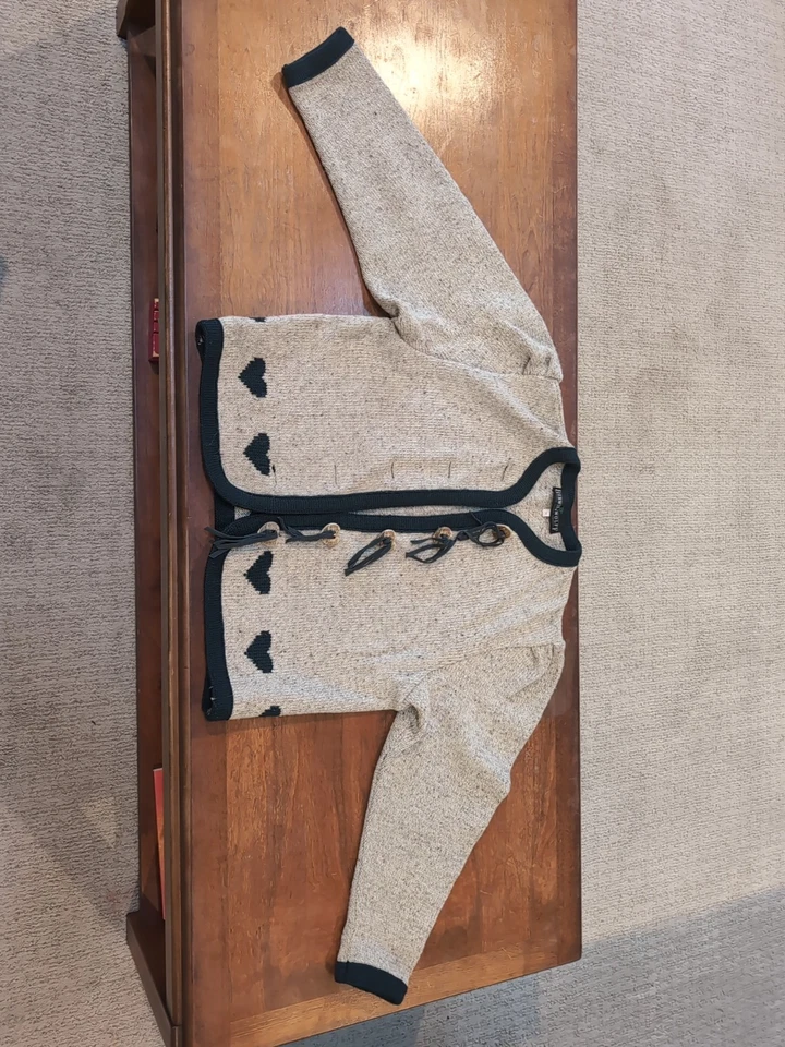 Suéter Corazón Mezcla Lana Estilo Alemán Berwin & Wolff De Colección Foto 2 de 4