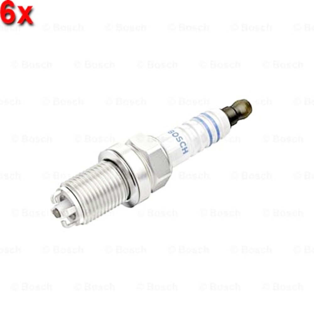 BOSCH 6x Spark Plug For PORSCHE 996 911 Targa Boxster Cayenne 01-12 0242245590