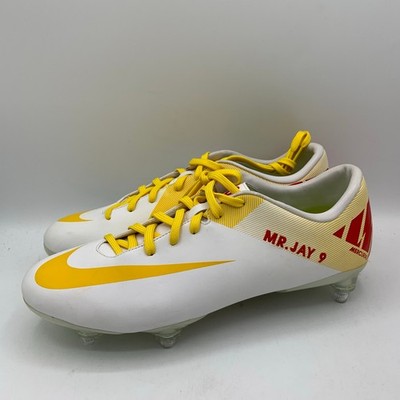 Nike Mercurial Glide II SG Soccer Cleats Mens Size 8 Gray Yellow Red Nike ID