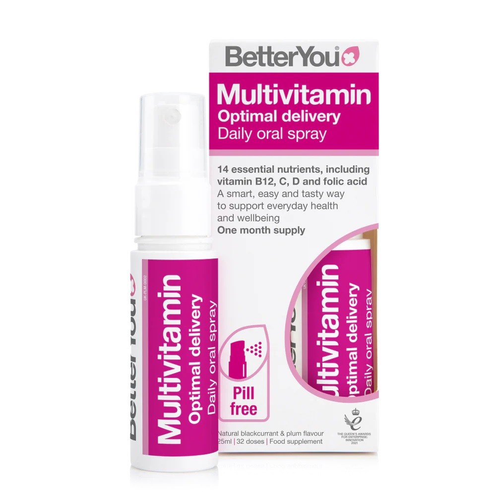 BetterYou MultiVitamin Daily Oral Spray Multi Vitamin Blackcurrant Plum 25ml X 3