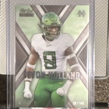 Wild Card Matte Jevon Holland Oregon Ducks Football Serial Numbered 38/149