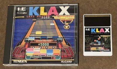 Klax NEC PC Engine Hucard  Japan Import US Seller TESTED