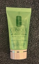 Clinique All About Clean Liquid Facial Soap Mild 30ml Dry Combination Skin