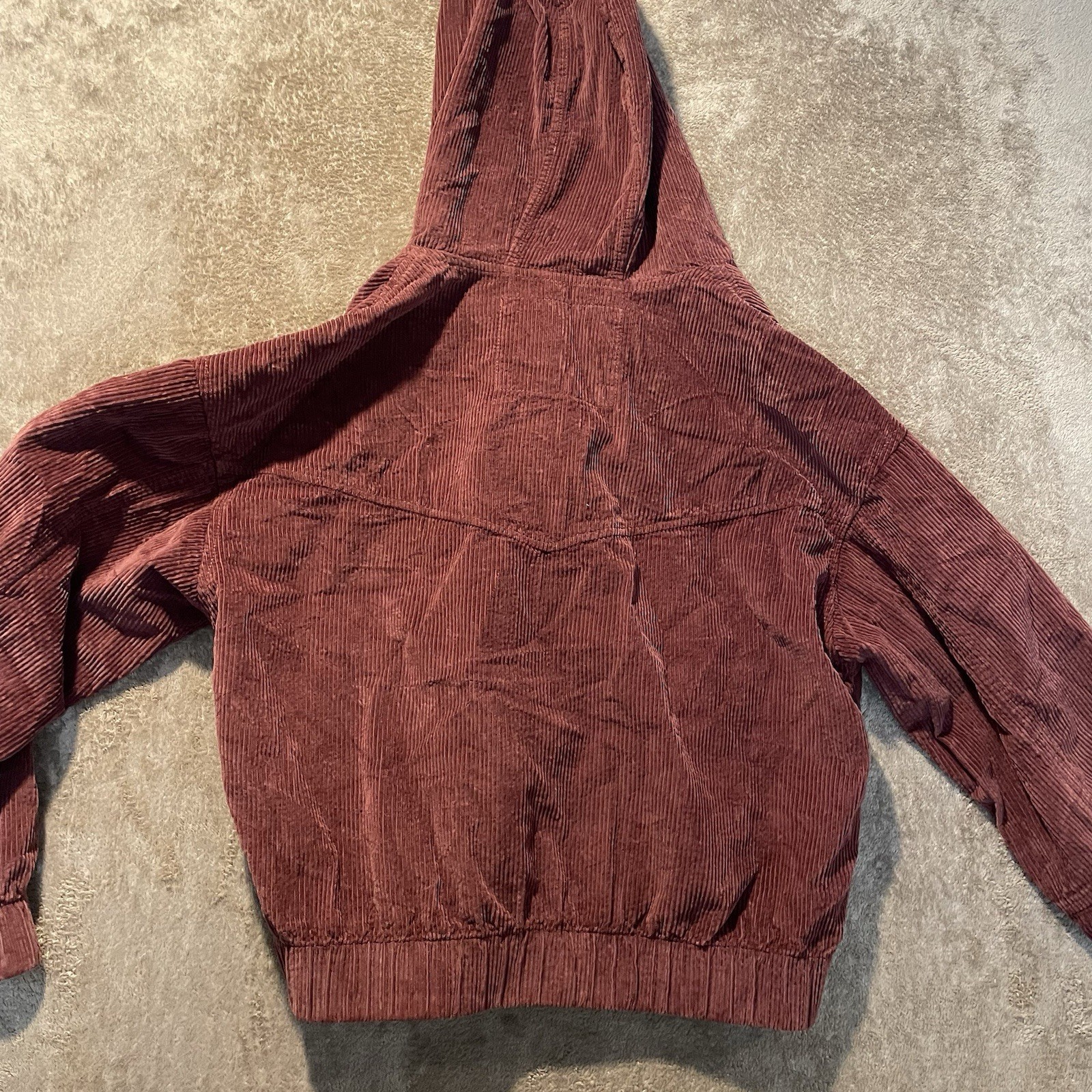 American Eagle Jacket Womens Medium Corduroy Maro… - image 3