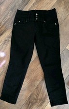 Womens YMI Wanna Betta Butt Skinny Ankle/Crop Jeans Stretchy Black Size 9