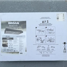 Broan BCSD130BL 30" Glacier 300-CFM BLACK Under Cabinet Range Stove Hood NEW