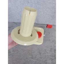 Vintage Yarn Ball Winder Hand Operated Knitting Wool Skein Winder Cream Beige
