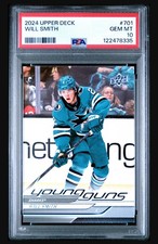 2024-25 Upper Deck Young Guns Will Smith RC PSA 10 #701 San Jose Sharks