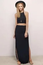 Women's Size S Long Maxi Pencils Skirt with Slits on Both Sides Vintage New