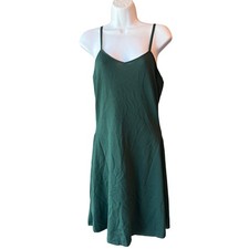 Sandro Paris Dark Green Slip Dress Women's Size Small/Medium Use Measurements