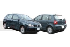 Frontschaden Set Motorhaube Stoßstange Kotflügel Scheinwerfer für VW Polo 01-05