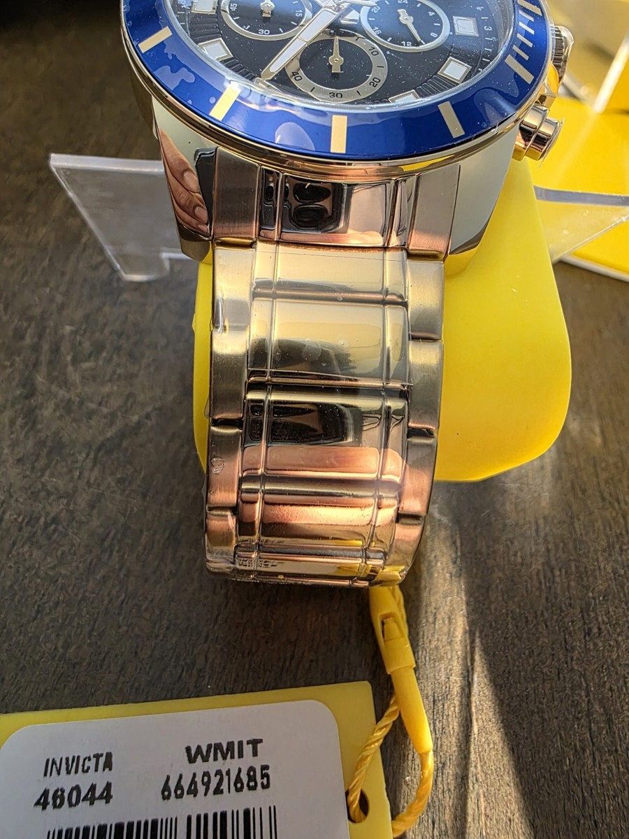 Invicta Pro Diver Chronograph Black Dial Men's Gold Tone Analog