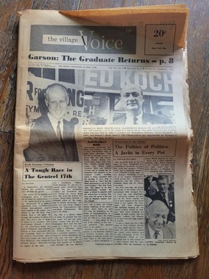 The Village Voice, New York Newspaper, Oct 25-31, 1968, Javits, Koch, Seymour