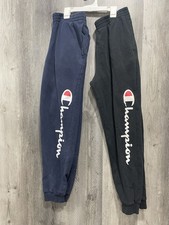 Champion Sweats Boys XL Slim Joggers Sportycore Sweats Blk/Blu Lot of 2