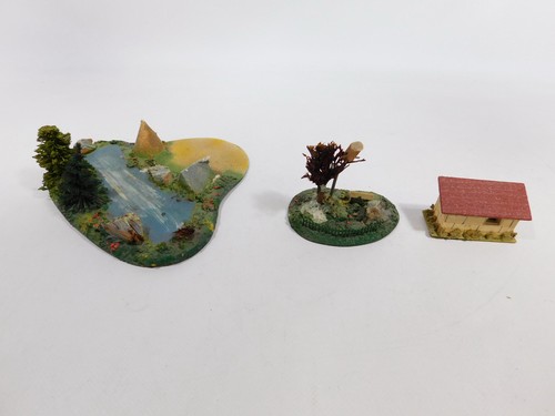 CU129-2# 6x Noch/Faller H0 Modell, Motor defekt/Mängel: Holz-Mühle + Diorama etc - Picture 5 of 7