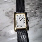 VTG Seiko Quartz Ladies Tank Watch 2320-5639 Lizard Band New Battery