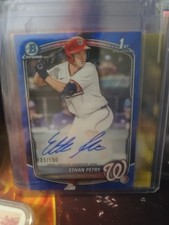 2025 Bowman Draft Ethan Petry Bule Wave Auto /150