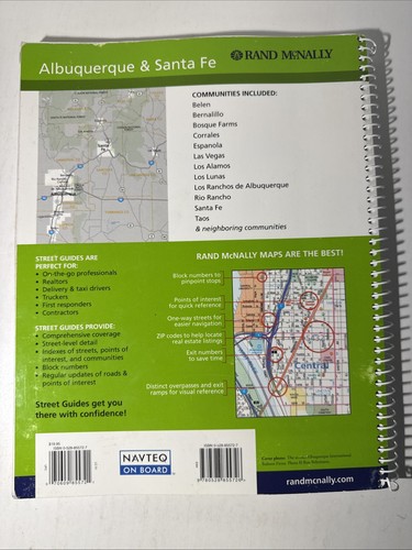 Albuquerque Santa Fe Nevada Street Guide 2006 Rand McNally Atlas Las Vegas Map - Picture 2 of 18