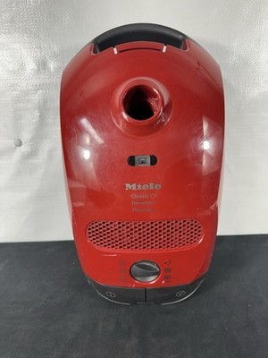 Miele Classic C1 Home care Powerline Red Canister Vacuum Cleaner Works