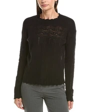 Incashmere Pointelle Cashmere Sweater Women's