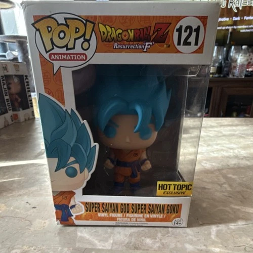 Funko Pop! Dragon Ball Z Super Saiyan God Super Saiyan Goku #121 Hot Topic Excl…