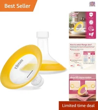 19mm Breast Pump Flanges Polypropylene Compatible with Medela Pump Parts