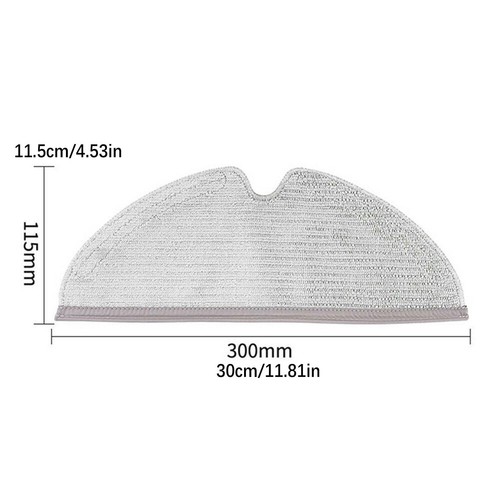 2* Mop Cloths Mopping Pads For Xiaomi Roborock S5 S50 S51 S55 S6 S6 MAXV S5 MAX - Picture 10 of 14
