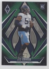 2024 Panini Phoenix Rookies Green Fade /199 JC Latham #184 Rookie RC