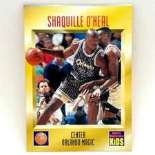 1995 Sports Illustrated for Kids Shaquille O'Neal #341 Orlando Magic HOF Crease