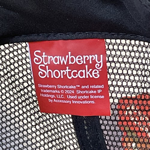 Girls Adjustable Strawberry Shortcake Red Trucker Hat 🍓🩷 NWT - Picture 5 of 5
