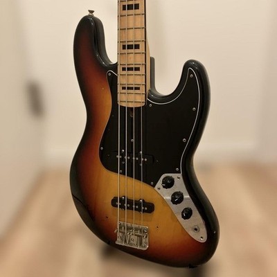 Heart Man Jazz Bass Sunburst Japan Vintage 1970s MIJ 4-String Block Inlay