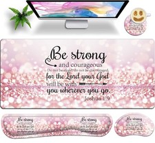 Large Gaming Mouse Pad Set 35.4 x 15.7 with Keyboard Wrist Rest, Wrist Suppor...