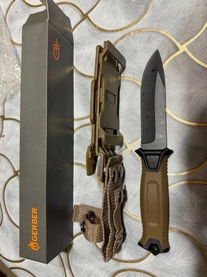 Gerber StrongArm Fixed Blade Knife Plain Edge - Coyote Brown - NEW Free Shipping