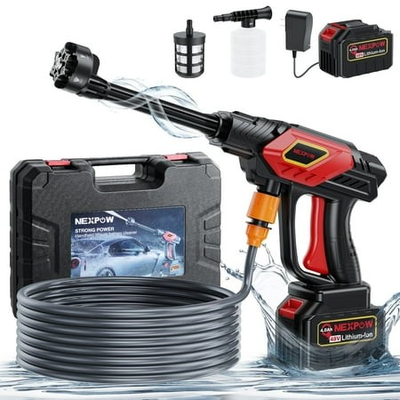 #ad #ad NEXPOW 1000PSI Cordless Pressure Washer 2.4GPM 6 in 1 Nozzle Portable NO HOSE $138.10