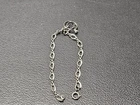 Vintage Estate Sterling Silver Bracelet With Engagement Wedding Ring Charm