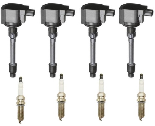 Ignition Coil & Laser Iridium Spark Plugs Fits Honda Civic 2.0L 2016-2020