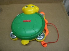 Vintage 2005 Fisher Price Lil' Music Makers Turtle Tambourine + Drum PreSchool