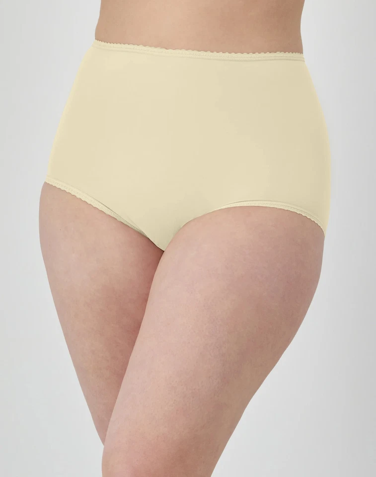 Bali Skimp Skamp Brief Panty Womens Cool Full Seat Coverage Spandex Cotton Liner - Image 2 of 3