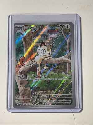 Pokémon TCG Meowth 106/094 Full Art Illustration Rare Holo Phantasmal Flame EN