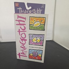 Vintage 1997 Bandai Tamagotchi Original Virtual Reality Pet Green blue