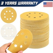 100Pcs 320-Grit Sanding Discs 5 inch 8-Hole Hook Loop Orbital Sander Paper 0.19 per gallon