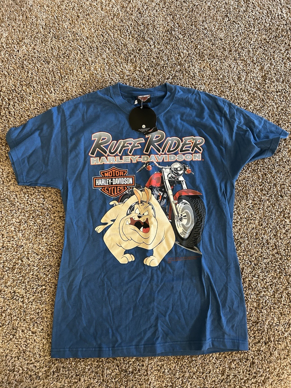 Bfg Ruff Riders Vtg Harley-Davidson x Looney Tunes Ruff Riders T Shir… - Gem