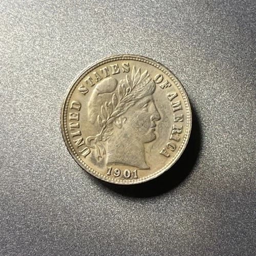 Key 1901-S Barber Dime in great condition!!