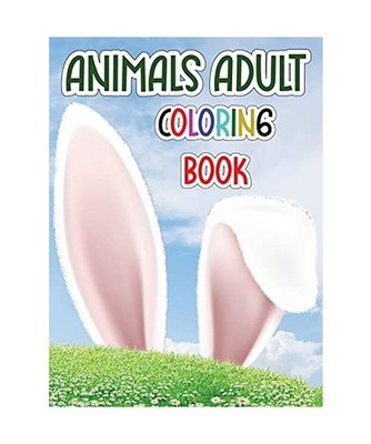 Animals adult coloring book: Amazing coloring book for adults with animals and m