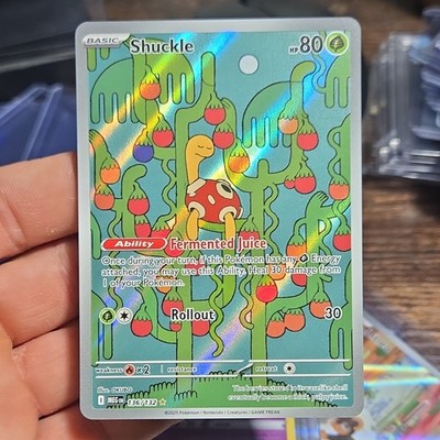 Pokémon TCG Shuckle Me01: Mega Evolution 136/132 Holo Basic HP80 30 Card