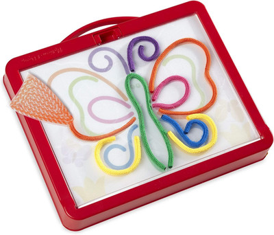 Rainbow Cord Picture and Pattern Maker Draw with Cords Activity   39 Cords, 6 Do